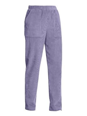 Casual High Waist Corduroy Full Length Chinos - Image 17