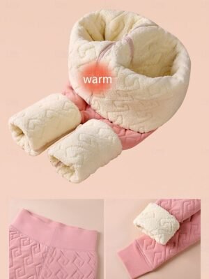 Casual High Waisted Thermal Fleece Lined Sweatpants - Image 5