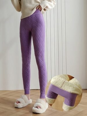 Casual High Waisted Thermal Fleece Lined Sweatpants - Image 6
