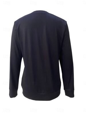 Casual Loose Animal Print Round Neck Long Sleeve Pullover - Image 2