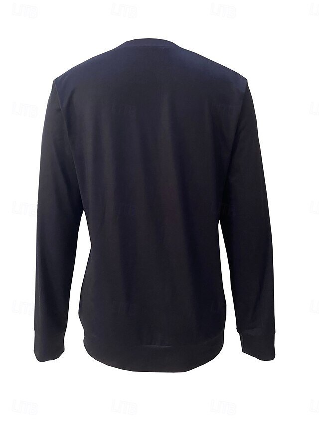 Casual Loose Animal Print Round Neck Long Sleeve Pullover - Image 2