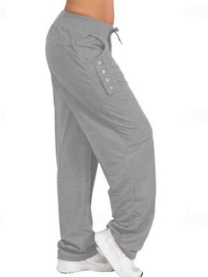 Casual Loose Cargo High Waist Harem Joggers - Image 1