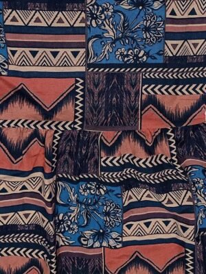 Casual Loose Floral Crew Neck Short Sleeve Maxi Dress - Image 20