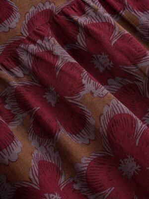 Casual Loose Floral Crew Neck Short Sleeve Maxi Dress - Image 6