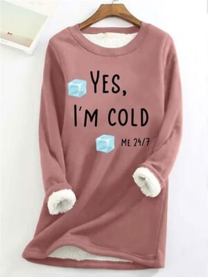 Casual Loose Letter Round Neck Long Sleeve Sweatshirt - Image 4
