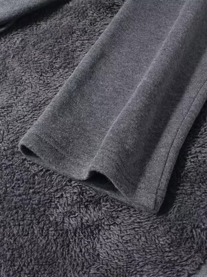 Casual Loose Patchwork Turtleneck Long Sleeve Maxi Dress - Image 6