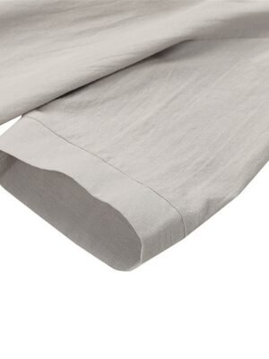 Casual Loose Plain Crew Neck Short Sleeve Maxi Dress - Image 11