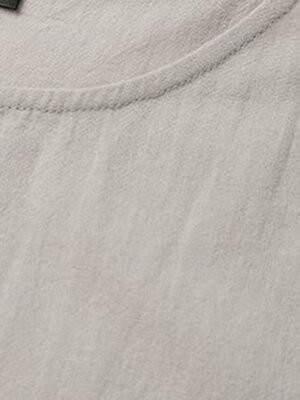 Casual Loose Plain Crew Neck Short Sleeve Maxi Dress - Image 12
