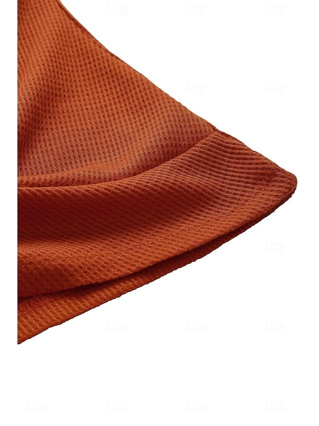 Casual Loose Plain V Neck Short Sleeve Knitted Top - Image 17