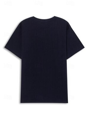 Casual Loose Printed Crew Neck Short Sleeve T-Shirt - Image 12