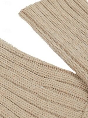 Casual Loose Pure Colour Open Front Batwing Long Sleeve Regular Cardigan - Image 10