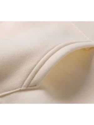 Casual Loose Solid Crew Neck Long Sleeve Velvet Tracksuit - Image 4