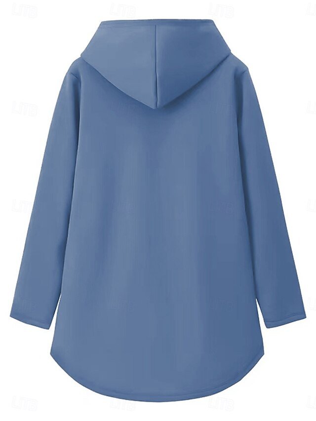 Casual Loose Text Print Hooded Long Sleeve Winter Pyjama Set - Image 2