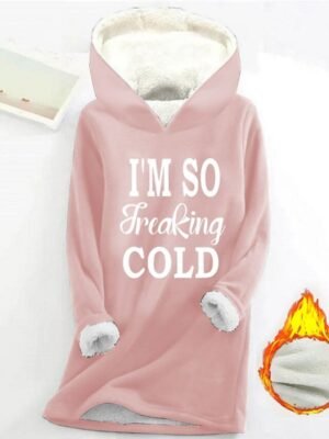 Casual Micro-elastic Letter Print Pullover Long Sleeve Hoodie - Image 3