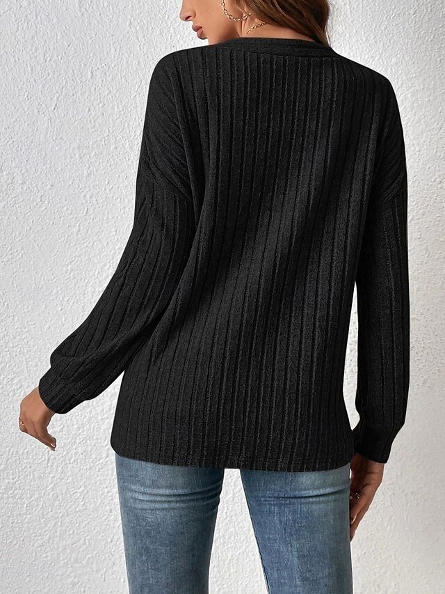 Casual Oversized Plain Collarless Long Sleeve Jacket - Image 2