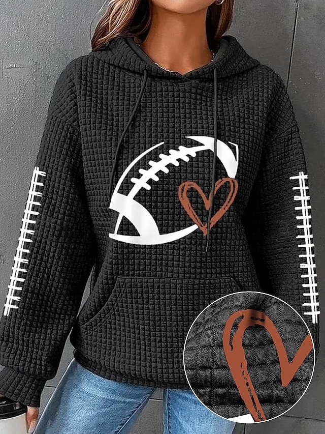 Casual Oversized Textured Round Neck Long Sleeve Pullover - Image 1