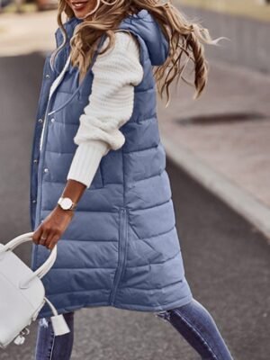 Casual Puffer Vest Jacket Outdoor Street Wear - Image 10