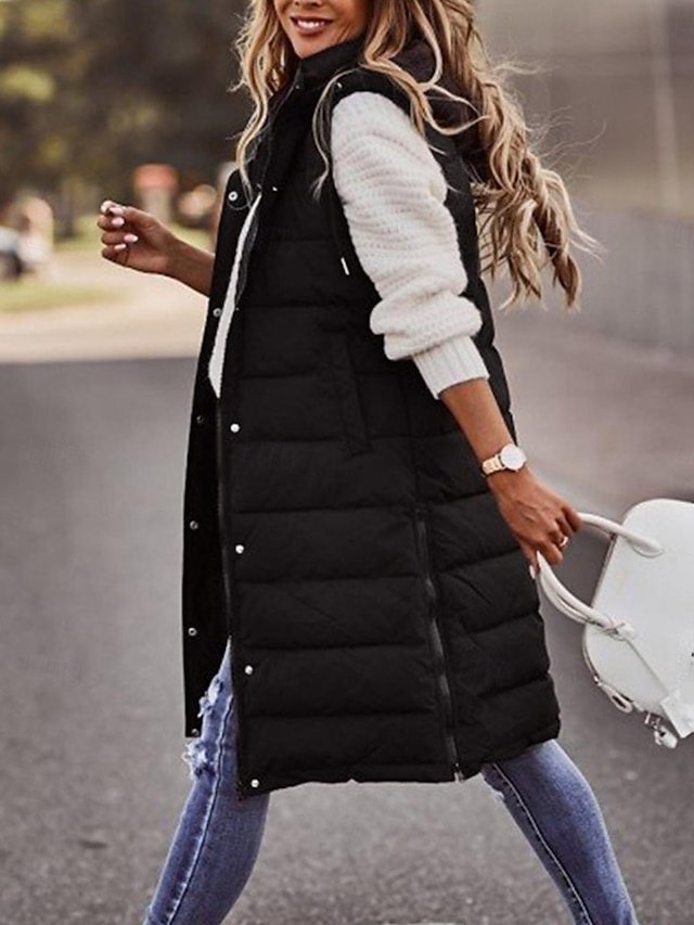 Casual Puffer Vest Jacket Outdoor Street Wear - Image 2