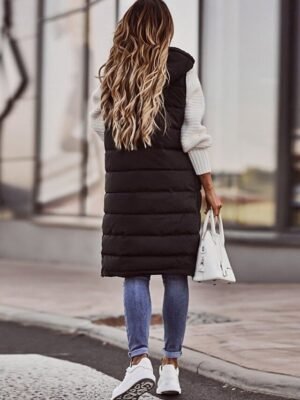 Casual Puffer Vest Jacket Outdoor Street Wear - Image 3
