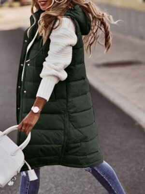 Casual Puffer Vest Jacket Outdoor Street Wear - Image 5