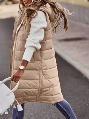 Casual Puffer Vest Jacket Outdoor Street Wear - Image 7