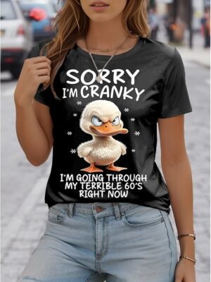 Casual Regular Animal Print Round Neck Short Sleeve Top - Image 2