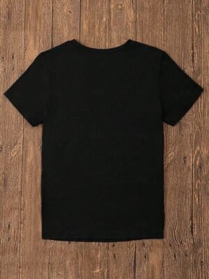 Casual Regular Animal Print Round Neck Short Sleeve Top - Image 3