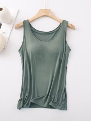 Casual Regular Basic Round Neck Sleeveless Tank Top - Image 10