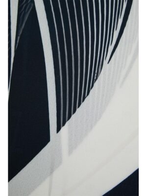 Casual Regular Butterfly Print Round Neck Long Sleeve Asymmetrical Hem Chiffon Top - Image 14