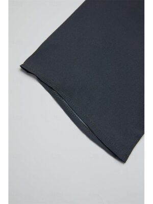 Casual Regular Butterfly Print Round Neck Long Sleeve Asymmetrical Hem Chiffon Top - Image 15