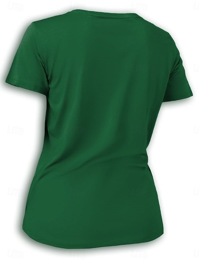 Casual Regular Cat Letter Round Neck Short Sleeve Summer T-Shirt - Image 2