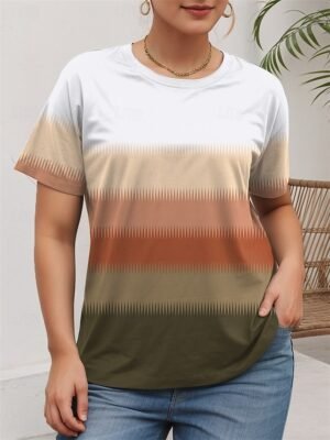 Casual Regular Colour Block Crew Neck Long Sleeve Top - Image 6