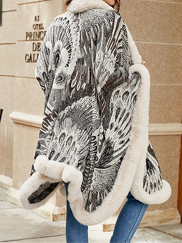 Casual Regular Fit Colour Block Collarless Open Front Fleece Jacket - Image 2