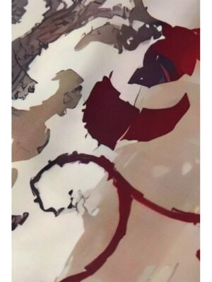 Casual Regular Fit Floral V Neck Short Sleeve Maxi Dress - Image 9