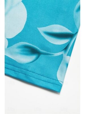 Casual Regular Fit Floral V Neck Sleeveless Maxi Dress - Image 8