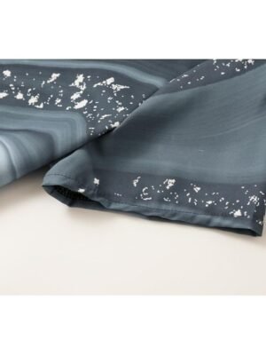 Casual Regular Fit Ombre Marble V Neck Short Sleeve Midi Dress - Image 5