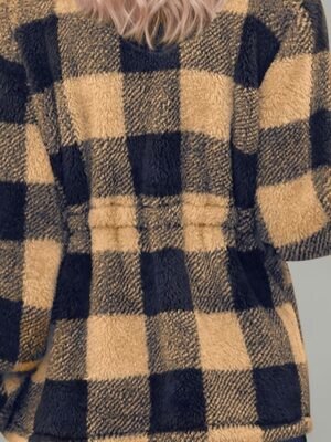 Casual Regular Fit Plaid Turndown Long Sleeve Jacket - Image 10