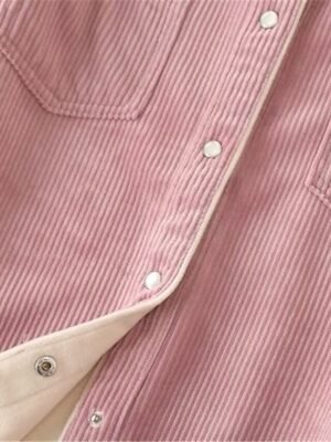 Casual Regular Fit Plaid Turndown Long Sleeve Shacket - Image 7