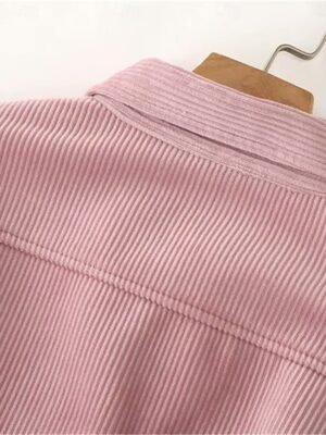 Casual Regular Fit Plaid Turndown Long Sleeve Shacket - Image 9