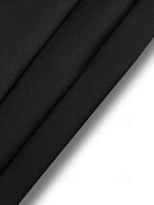 Casual Regular Fit Plain Elastic Waist Full Length Slacks - Image 6