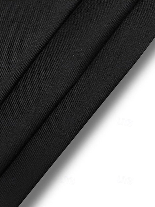 Casual Regular Fit Plain Elastic Waist Full Length Slacks - Image 6