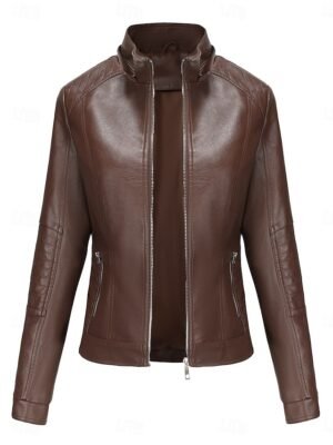 Casual Regular Fit Plain Hooded Long Sleeve Short Jacket - Image 11