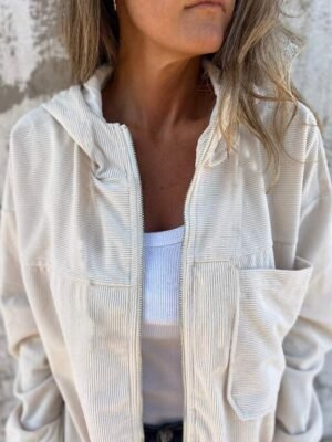 Casual Regular Fit Plain Hooded Long Sleeve Jacket - Image 7