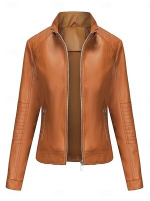 Casual Regular Fit Plain Hooded Long Sleeve Short Jacket - Image 8