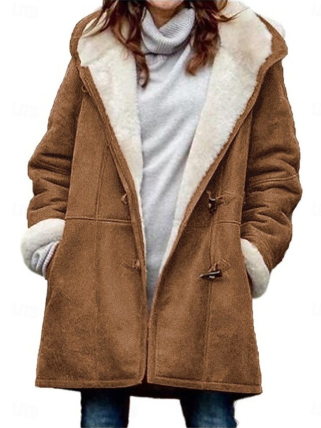 Casual Regular Fit Plain Hoodie Long Sleeve Jacket - Image 1