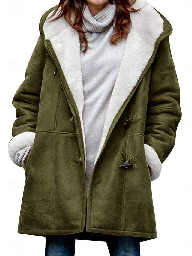 Casual Regular Fit Plain Hoodie Long Sleeve Jacket - Image 2