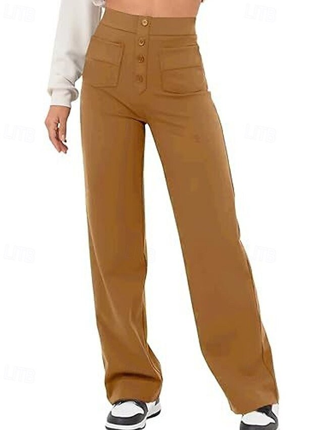 Casual Regular Fit Plain Mid Rise Full Length Trousers - Image 2