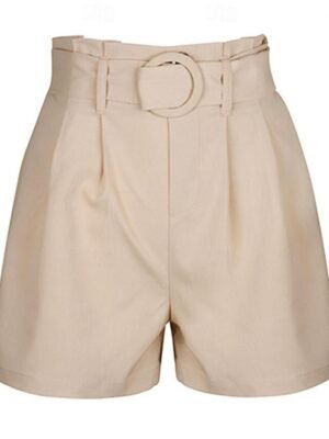 Casual Regular Fit Plain Mid-Rise Short Shorts - Image 7