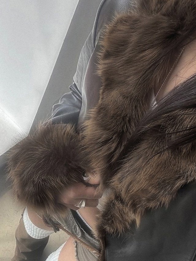 Casual Regular Fit Plain Turndown Long Sleeve Jacket - Image 2