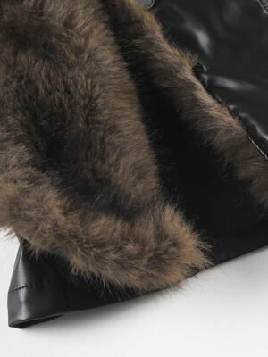 Casual Regular Fit Plain Turndown Long Sleeve Jacket - Image 6